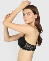 Isla & Evie Obvious Gel Padding Plunge Bra BLACK / 34B